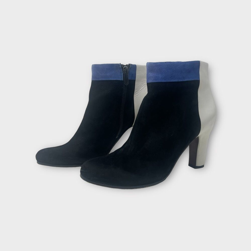 Vtg Sam Edelman Color Block Shay Booties Sz 8 Vintage Versatile Versatile Office